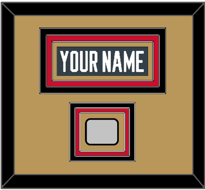 Vegas Nameplate & 2023 Stanley Cup Champions Patch - Home Steel Gray - Premier Tier 3