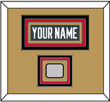 Vegas Nameplate & 2023 Stanley Cup Champions Patch - Home Steel Gray - Triple Mat 3