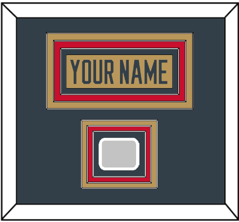Vegas Nameplate & 2023 Stanley Cup Champions Patch - Alternate Gold - Premier Tier 2