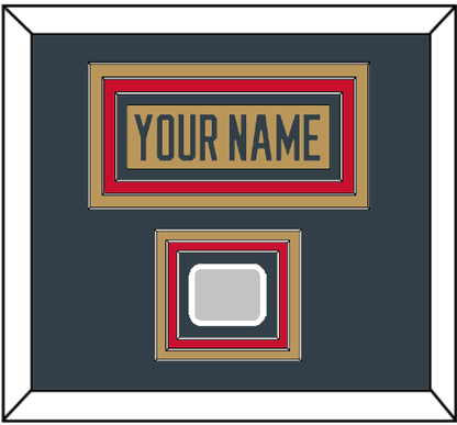 Vegas Nameplate & 2023 Stanley Cup Finals Patch - Alternate Gold - Premier Tier 2