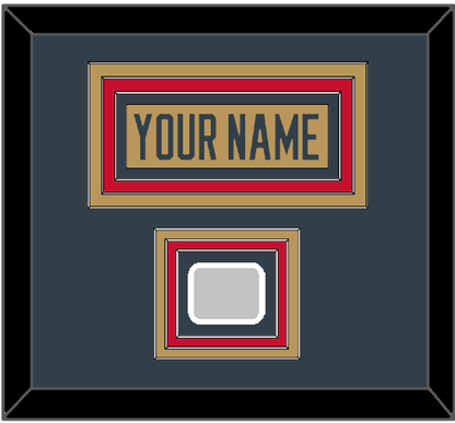 Vegas Nameplate & 2023 Stanley Cup Finals Patch - Alternate Gold - Premier Tier 2