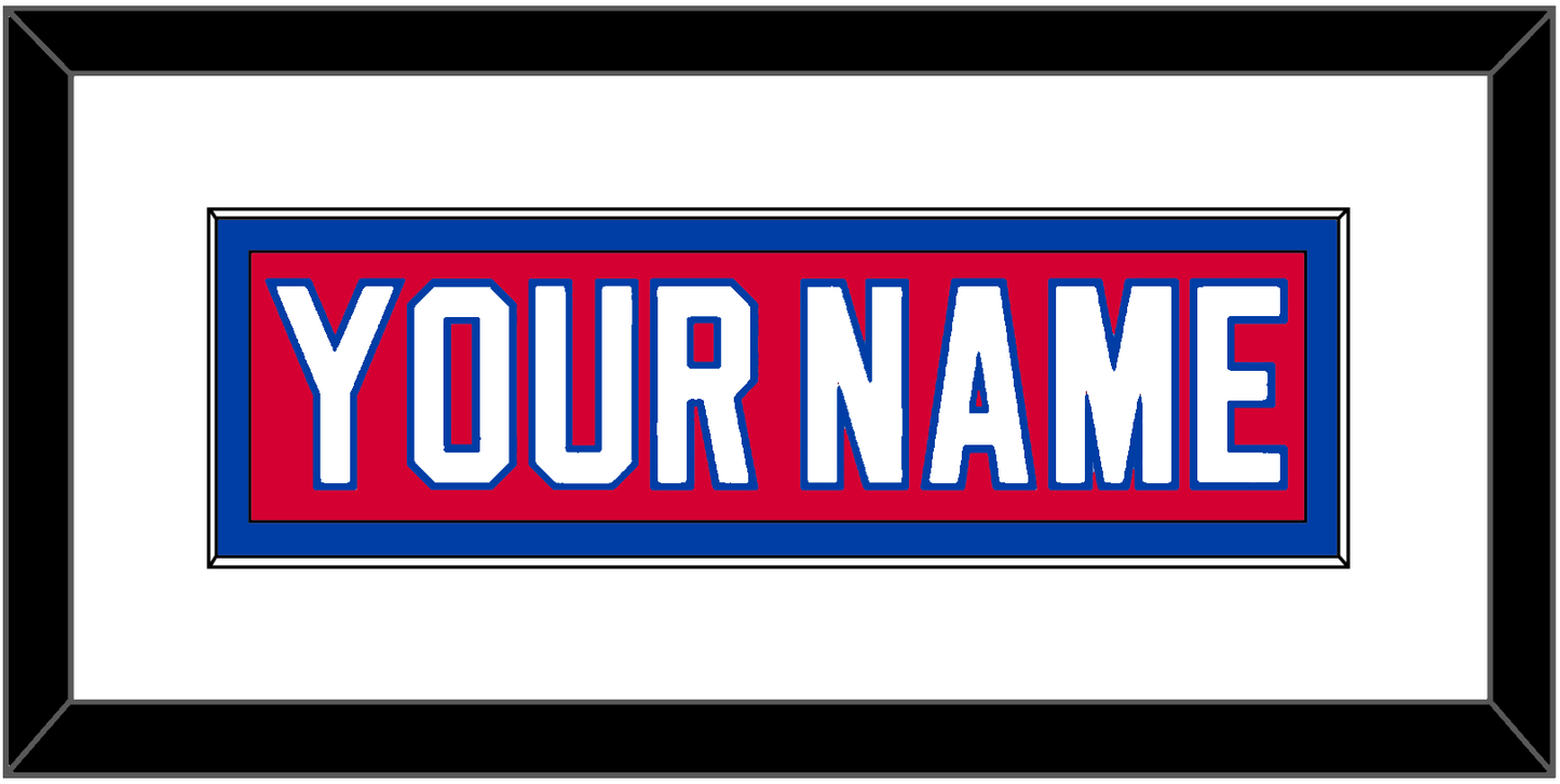 Washington Nameplate - Road Red (1987-1995) - Essential Tier 1