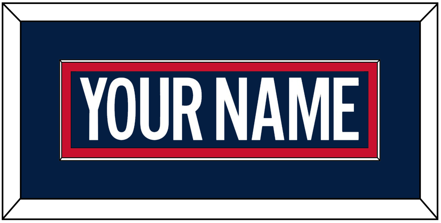 Washington Nameplate - 2018 Stadium Series Blue Jersey - Essential Tier 2