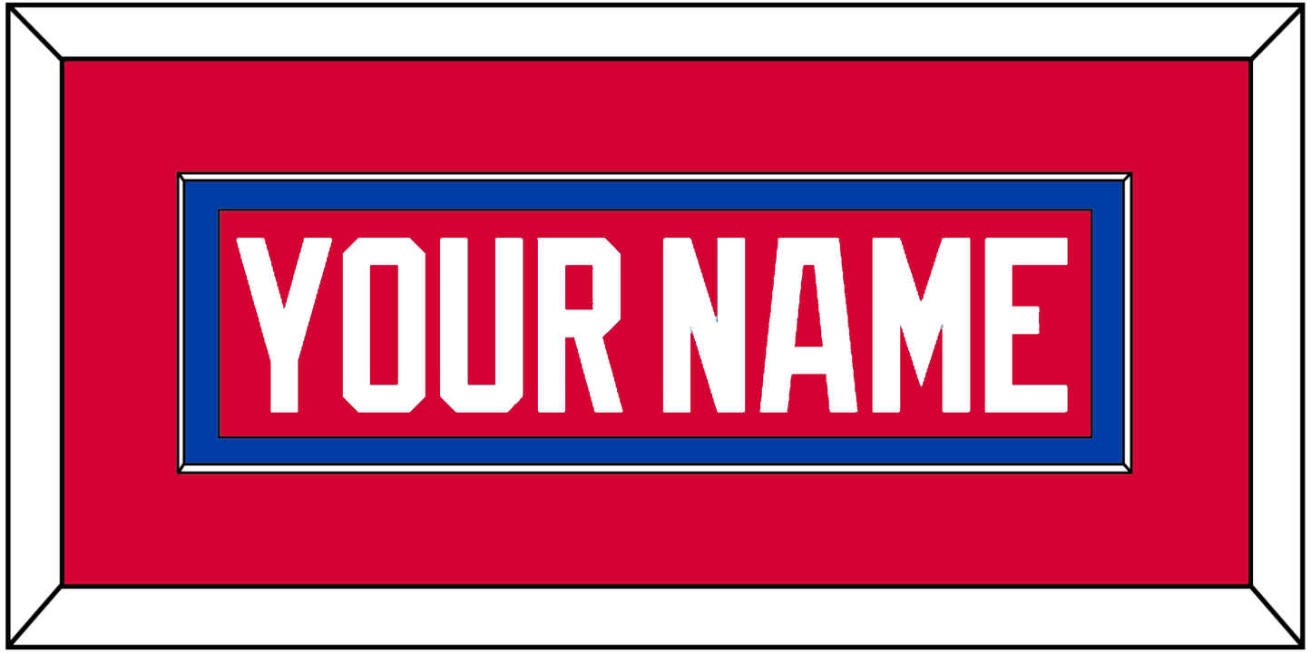 Washington Nameplate - Road Red (1979-1987) - Essential Tier 2
