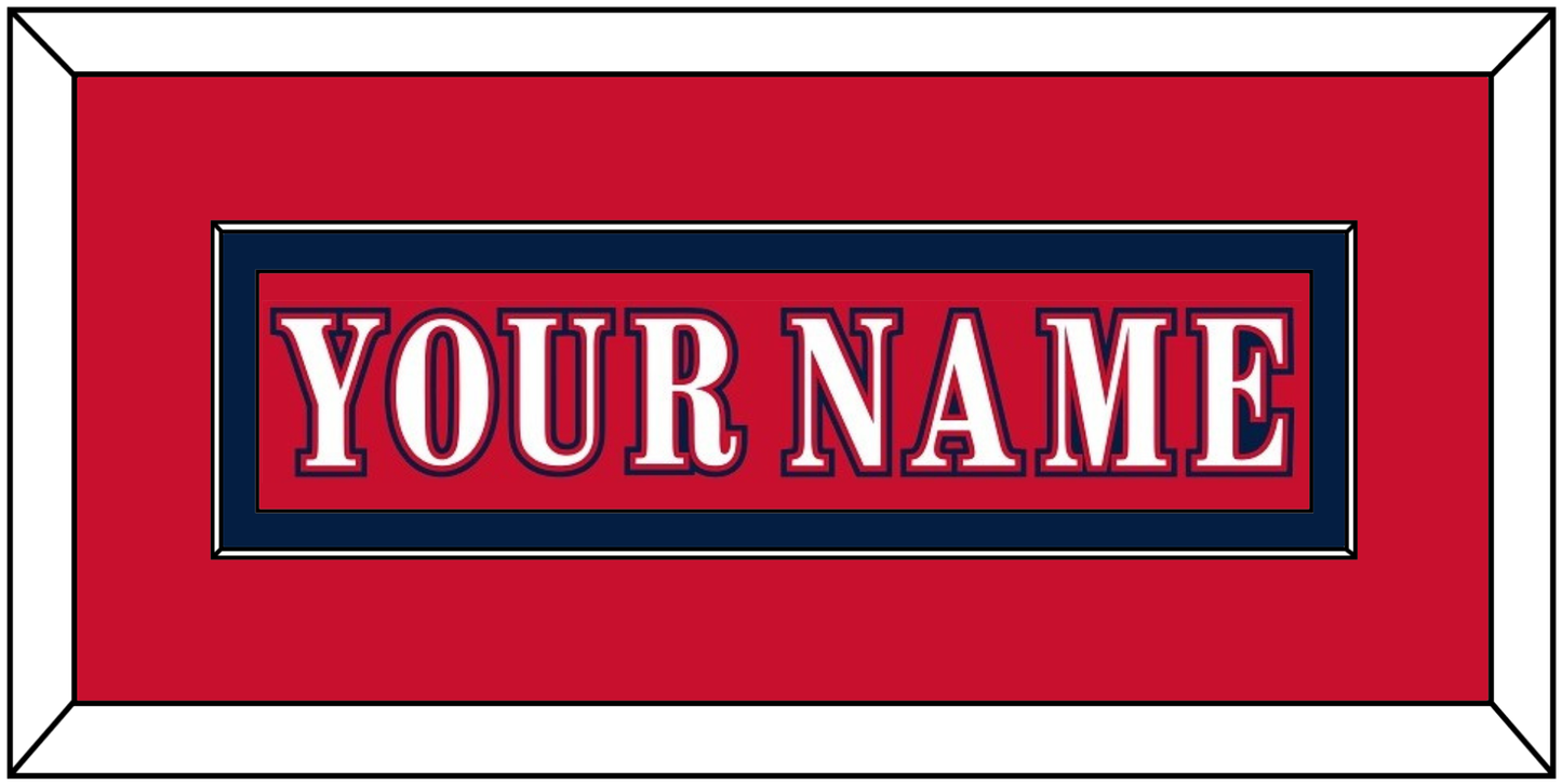 Washington Nameplate - Reverse Retro Red (2020-2021) - Essential Tier 1