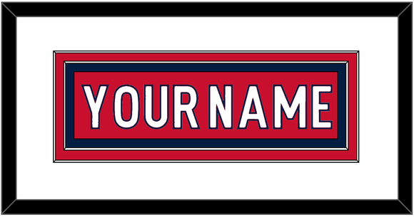 Washington Nameplate - Home Red - Double Mat 1