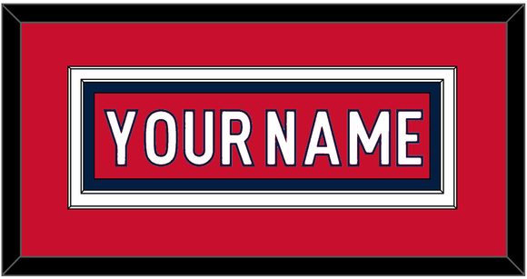 Washington Nameplate - Home Red - Double Mat 2