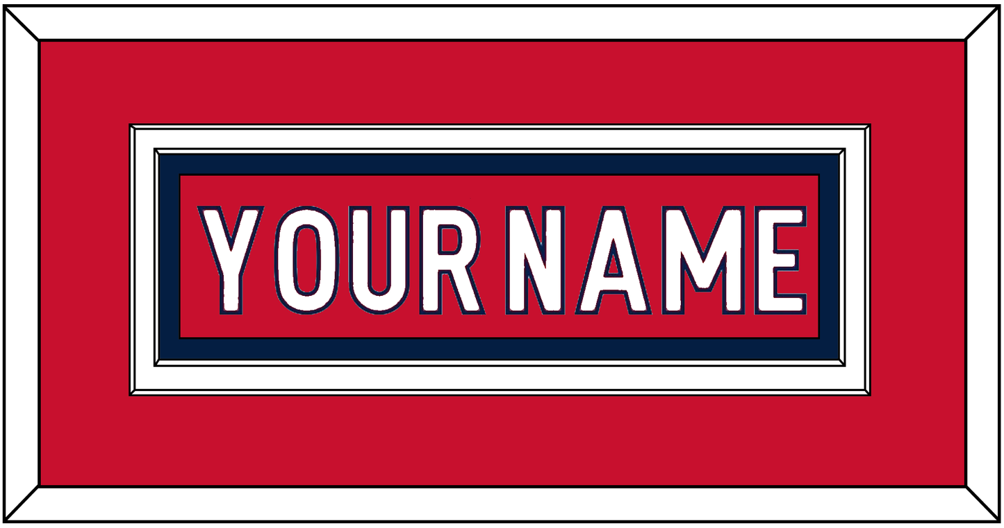 Washington Nameplate - Home Red - Signature Tier 2