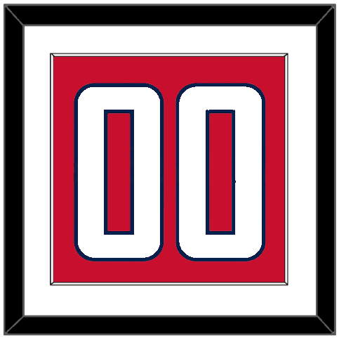 Washington Number (Back) - Home Red - Single Mat 1