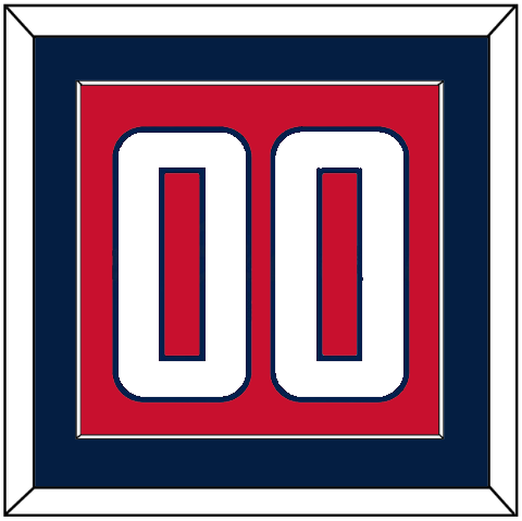 Washington Number (Back) - Home Red - Single Mat 2