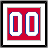 Washington Number (Back) - Alternate Red (2018-2020) - Single Mat 1