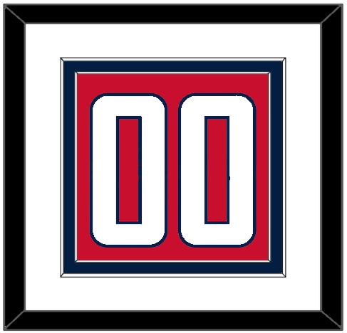 Washington Number (Back) - Home Red - Double Mat 1