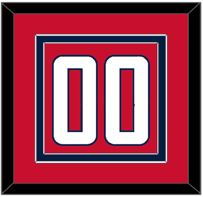 Washington Number (Back) - Home Red - Signature Tier 2