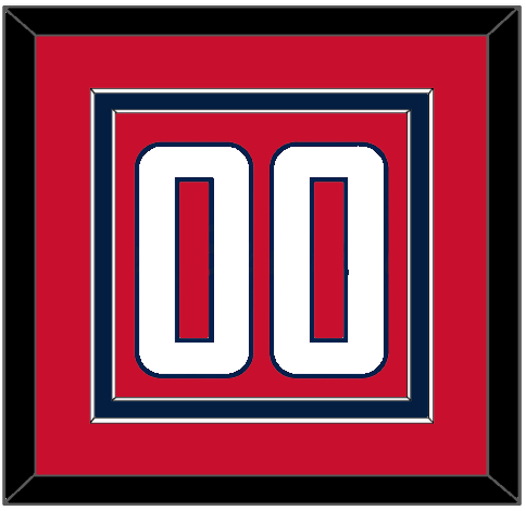 Washington Number (Back) - Home Red - Double Mat 2
