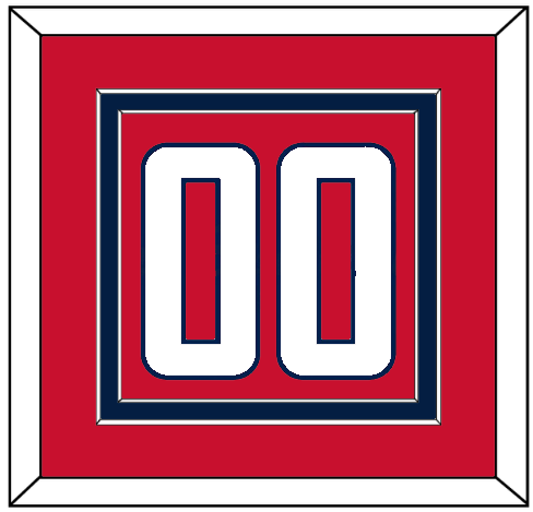 Washington Number (Back) - Home Red - Signature Tier 2