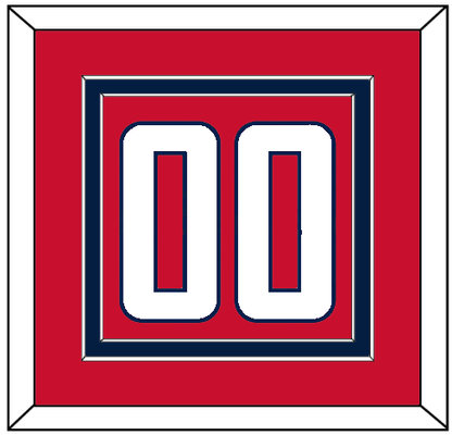 Washington Number (Back) - Home Red - Signature Tier 2