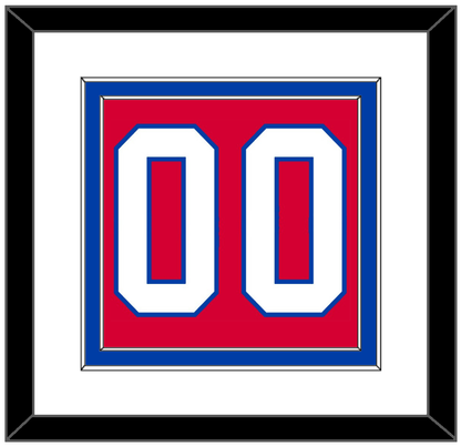 Washington Number (Back) - Alternate Red (2015-2017) - Signature Tier 1