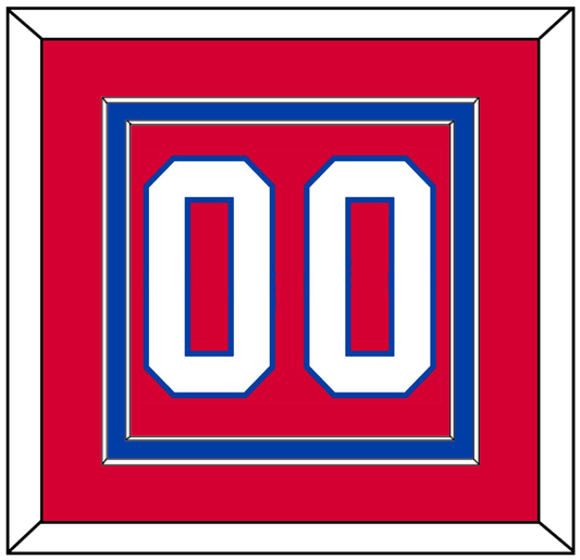 Washington Number (Back) - Alternate Red (2015-2017) - Signature Tier 2