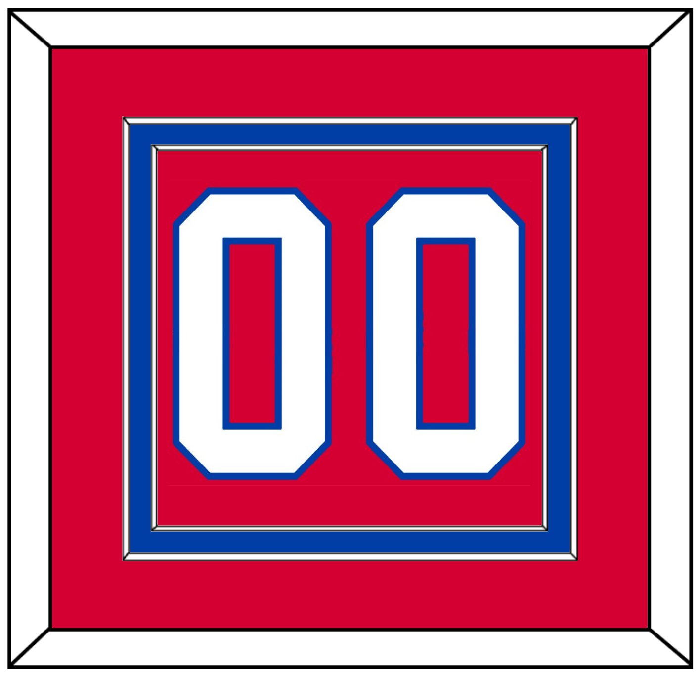 Washington Number (Back) - Alternate Red (2018-2020) - Signature Tier 2