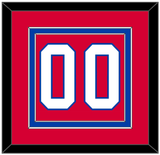 Washington Number (Back) - Alternate Red (2018-2020) - Double Mat 2