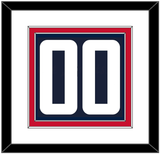 Washington Number (Back) - Alternate Blue (2021-2024) - Double Mat 1