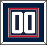 Washington Number (Back) - Alternate Blue (2021-2024) - Double Mat 2
