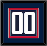 Washington Number (Back) - Alternate Blue (2021-2024) - Double Mat 2
