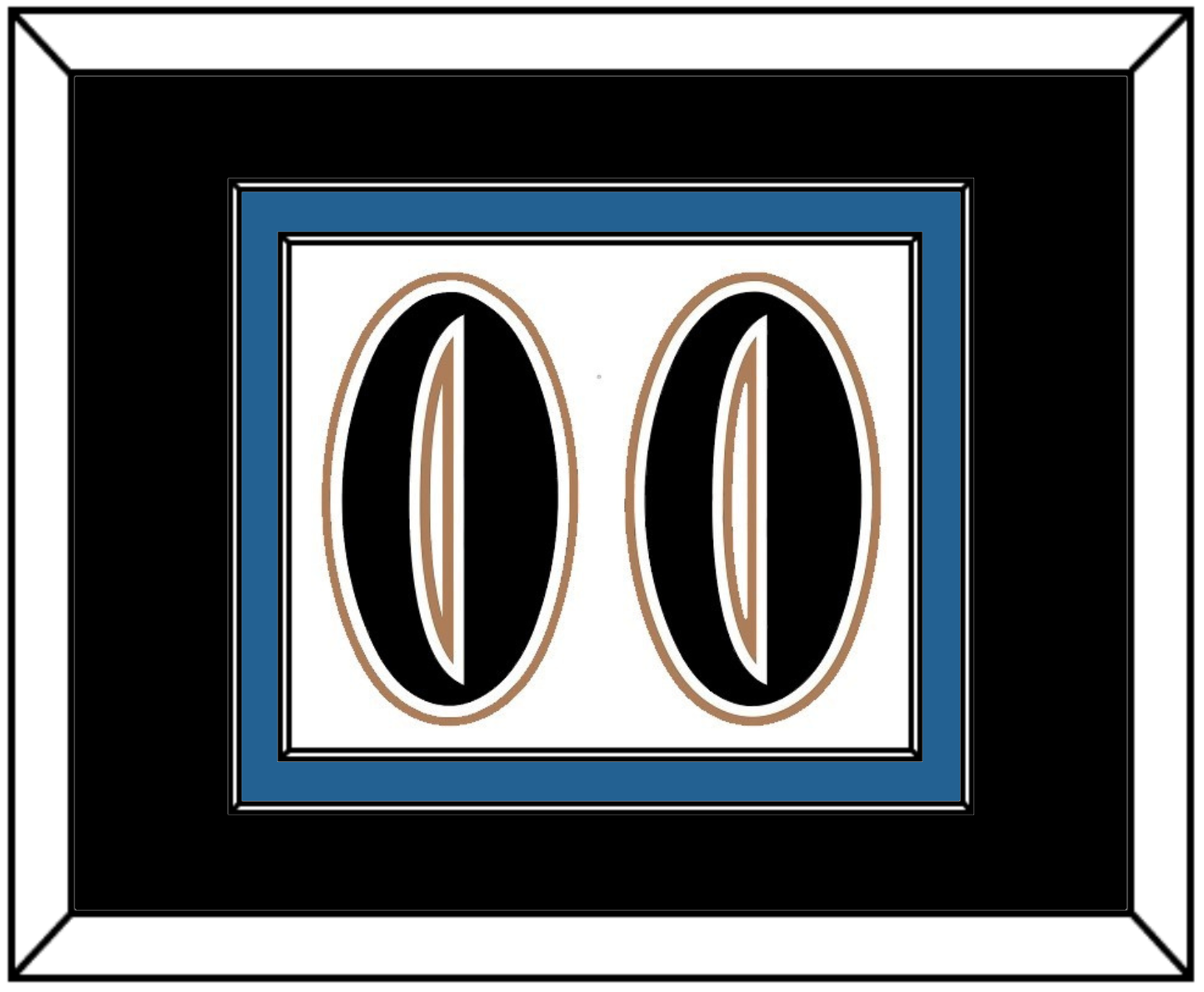 Washington Number (Back) - Home White (1995-2007) - Signature Tier 3