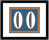 Washington Number (Back) - Road Blue (1995-2000) - Double Mat 1