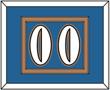 Washington Number (Back) - Road Blue (1995-2000) - Double Mat 2