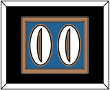 Washington Number (Back) - Road Blue (1995-2000) - Double Mat 3