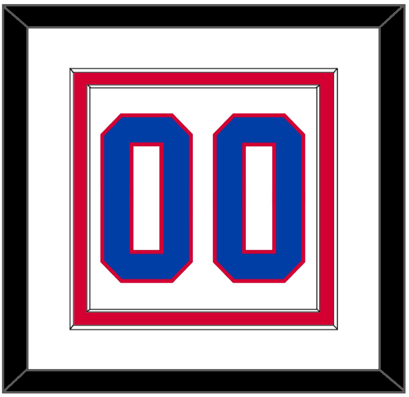 Washington Number (Back) - Home White (1987-1995) - Signature Tier 1