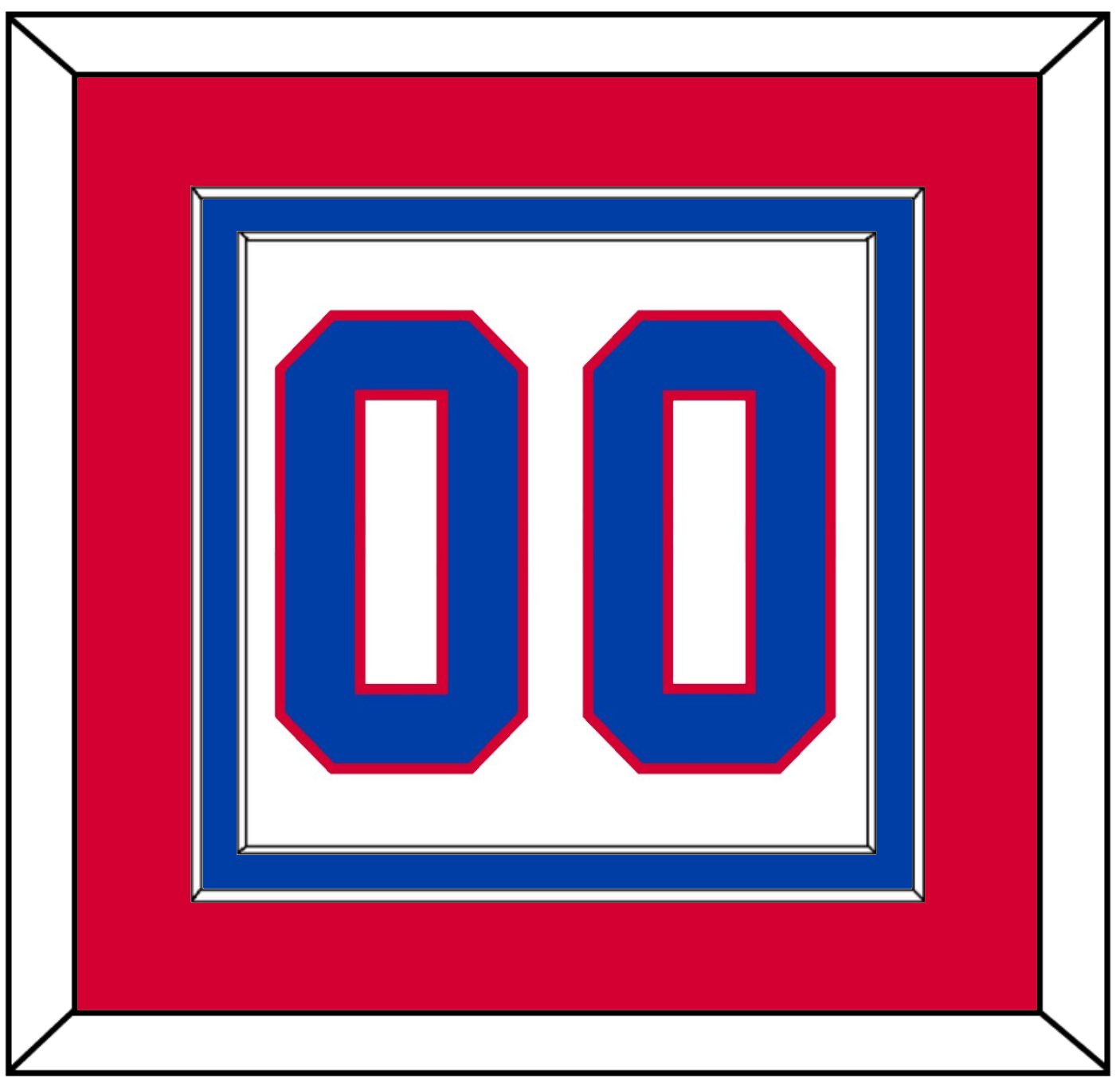 Washington Number (Back) - Alternate White (2011-2015) - Signature Tier 2