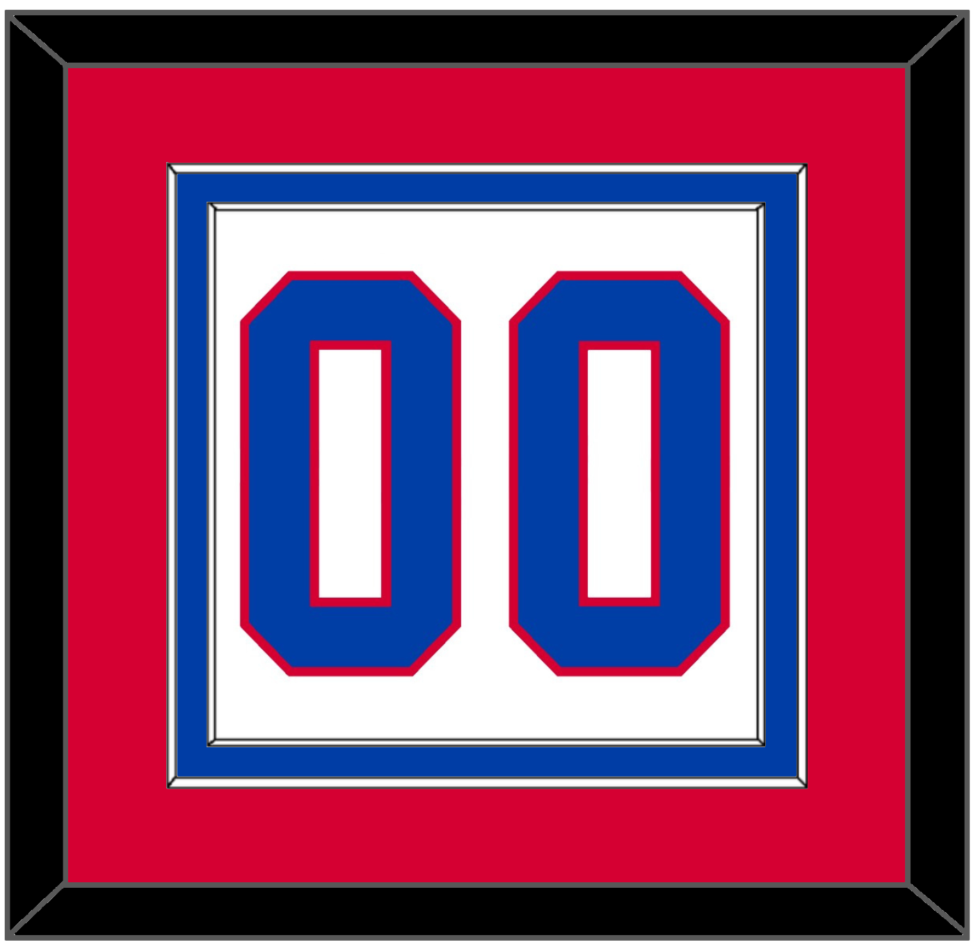 Washington Number (Back) - Home White (1987-1995) - Signature Tier 2