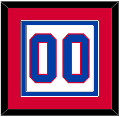 Washington Number (Back) - Home White (1987-1995) - Signature Tier 2