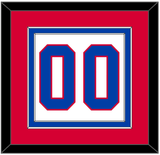 Washington Number (Back) - Home White (1979-1987) - Double Mat 2