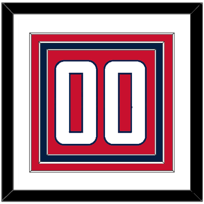 Washington Number (Back) - Home Red - Premier Tier 1