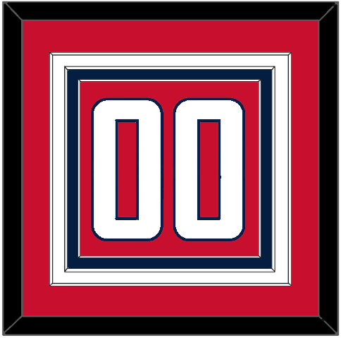 Washington Number (Back) - Home Red - Triple Mat 2