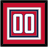 Washington Number (Back) - Home Red - Triple Mat 2