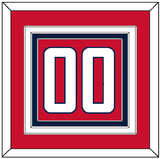 Washington Number (Back) - Home Red - Triple Mat 2
