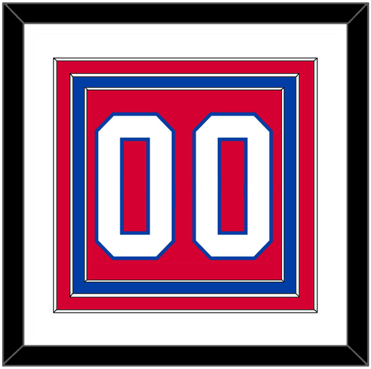Washington Number (Back) - Alternate Red (2015-2017) - Premier Tier 1