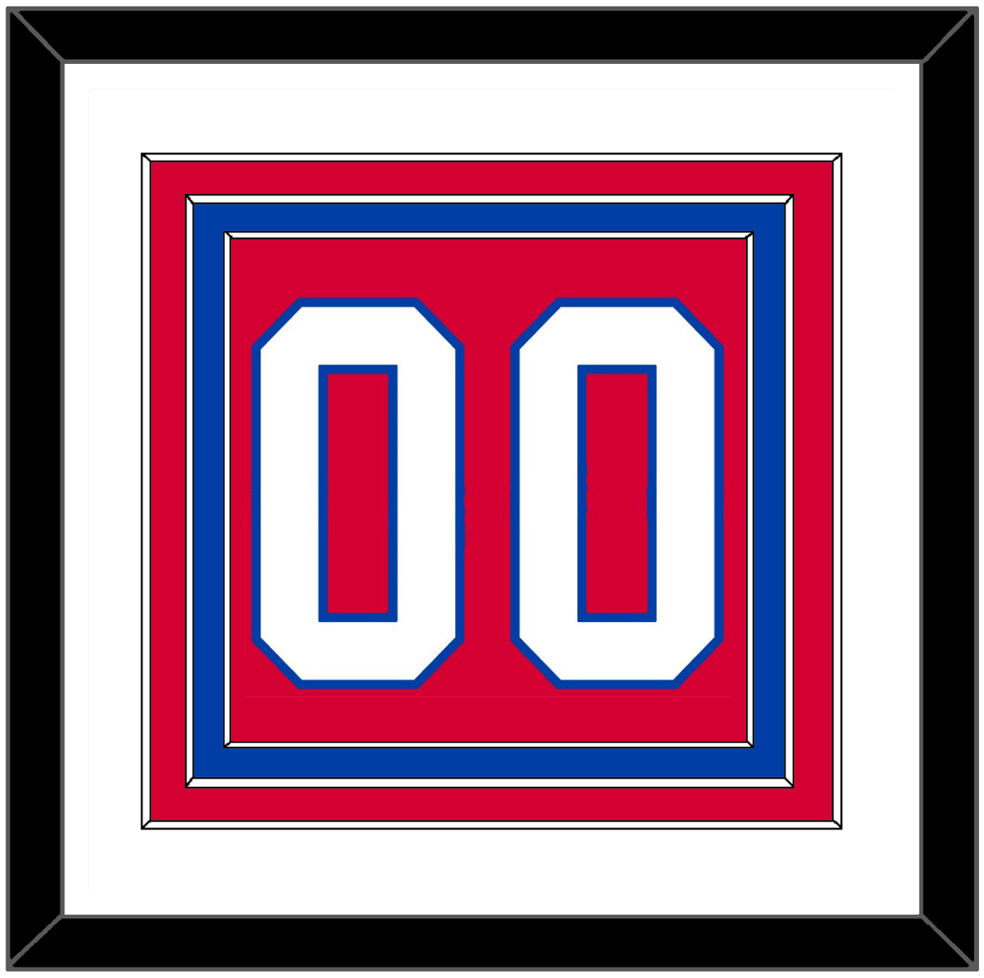 Washington Number (Back) - Alternate Red (2018-2020) - Premier Tier 1