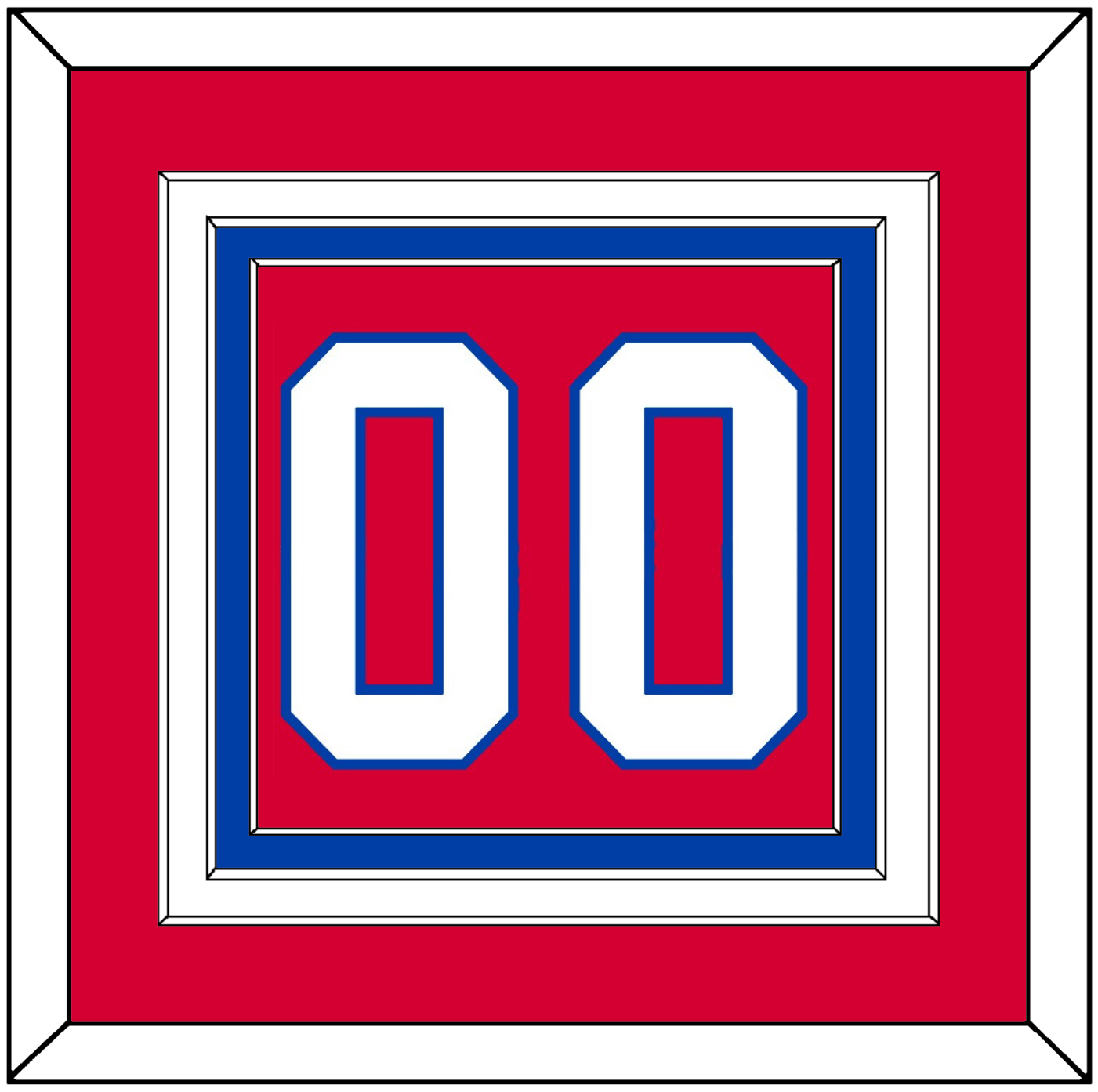 Washington Number (Back) - Alternate Red (2015-2017) - Premier Tier 2