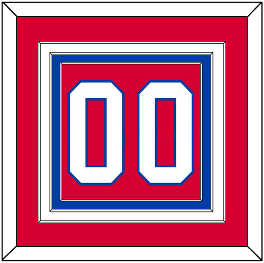 Washington Number (Back) - Alternate Red (2015-2017) - Premier Tier 2