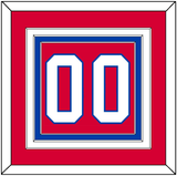 Washington Number (Back) - Alternate Red (2018-2020) - Triple Mat 2