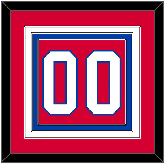 Washington Number (Back) - Alternate Red (2015-2017) - Premier Tier 2