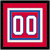 Washington Number (Back) - Road Red (1987-1995) - Triple Mat 2