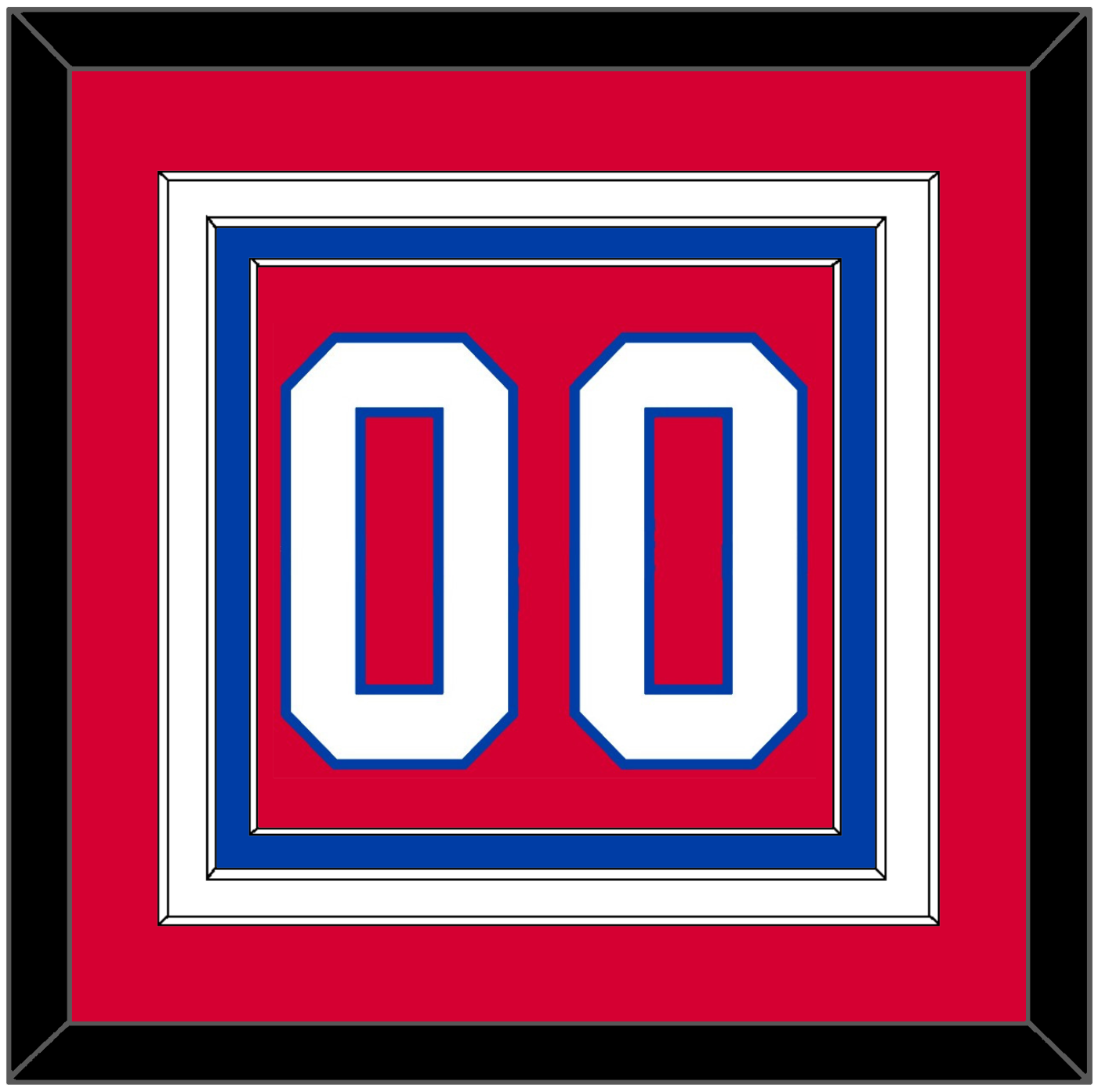 Washington Number (Back) - Alternate Red (2018-2020) - Premier Tier 2