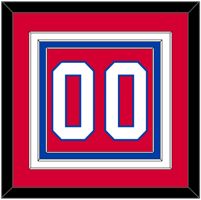 Washington Number (Back) - Alternate Red (2018-2020) - Premier Tier 2