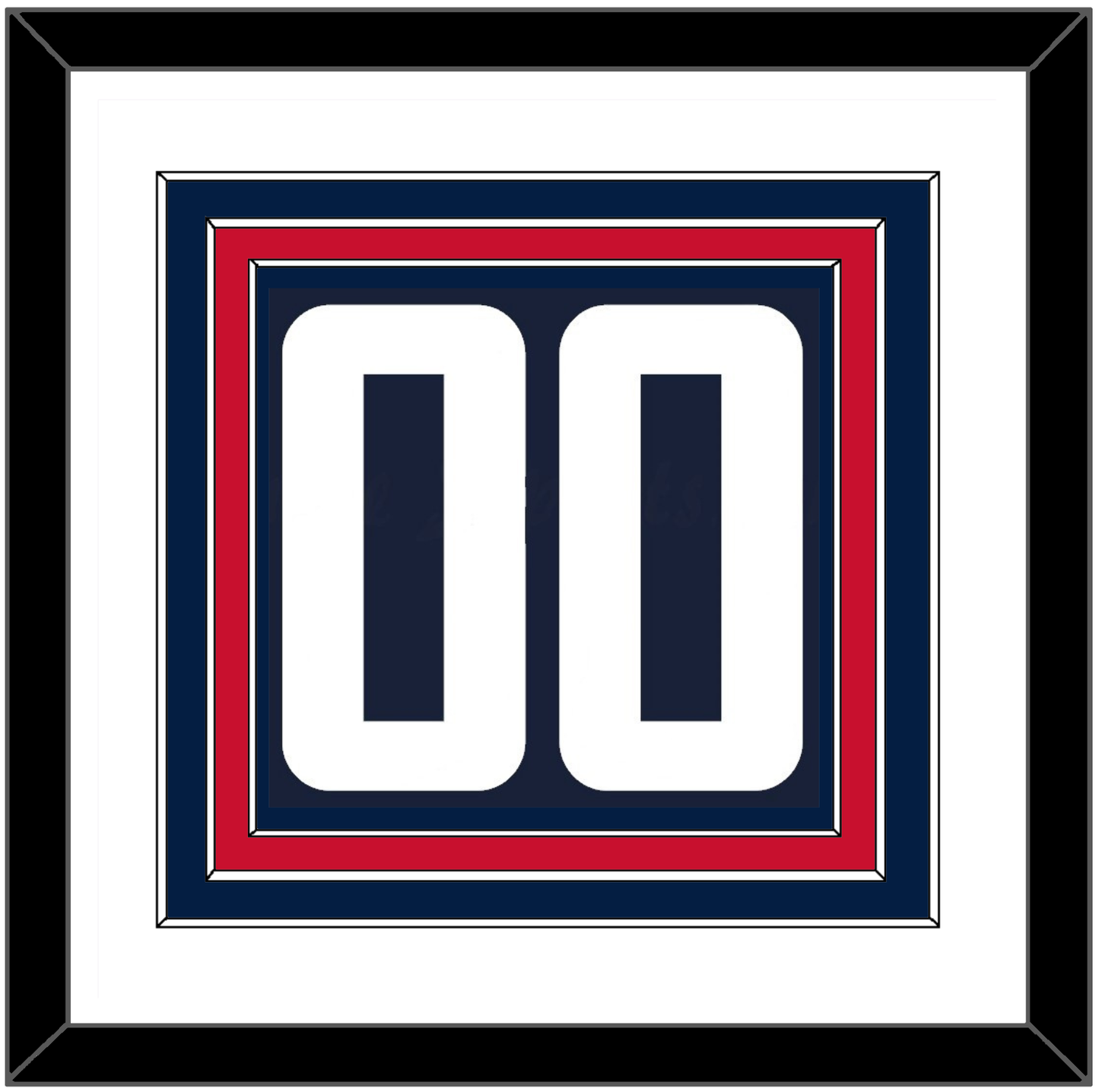 Washington Number (Back) - Alternate Blue (2021-2024) - Premier Tier 1